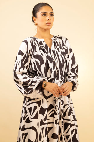 The Black/White Breezefield Dress