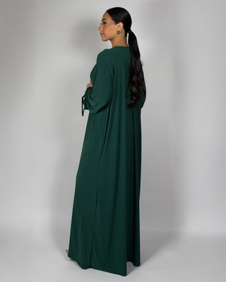 The Green Midnight Willow Abaya