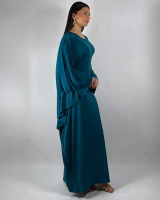 The Teal Mistfall Kaftan