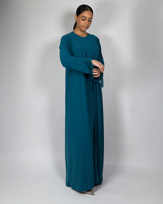 The Teal Midnight Willow Abaya