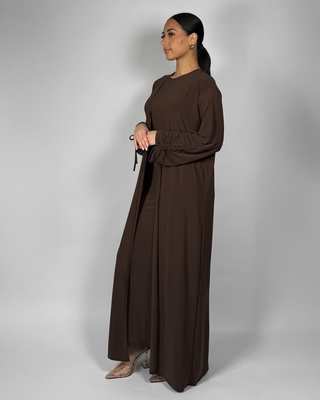 The Brown Midnight Willow Abaya