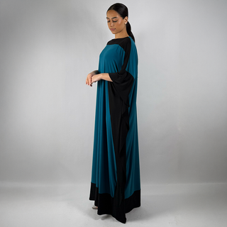The Teal/Black Duskfall Kaftan
