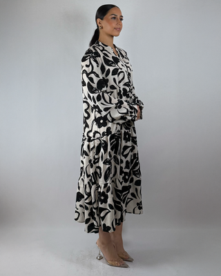 The Black Sunpetal Dress