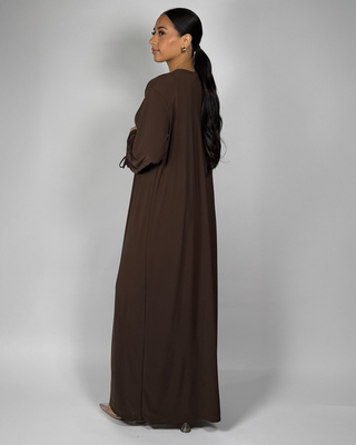 The Brown Midnight Willow Abaya