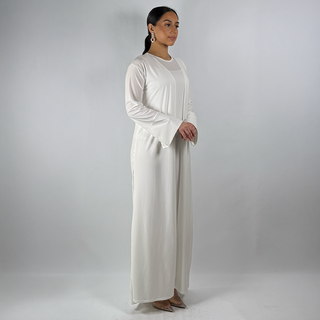 The White Starshade Abaya