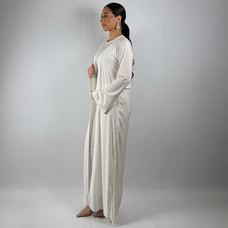 The White Starshade Abaya